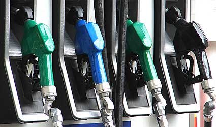 Rack of Gas Pumps